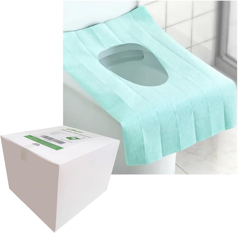 Greenour Disposable Toilet Seat Covers | 60 Travel Pack | Extra Thick & Waterproof | Sticker-Free Design for Adults & Kids | Great for Public Toilets (Airplane, Restroom, Outdoors) - Image 1